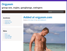 Tablet Screenshot of orgyasm.com